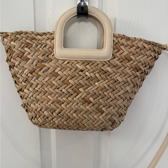 Madewell Mini Bucket Crossbody Bag in Handwoven Straw - Picture 7 of 12